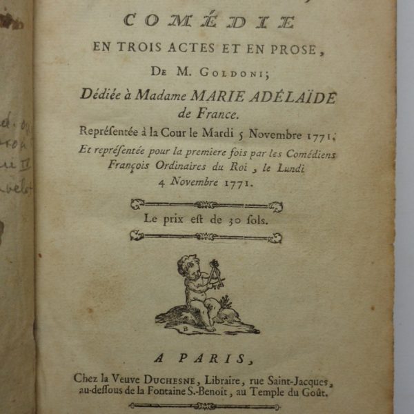 LE BOURRU BIENFAISANT. Comédie en trois actes et en prose (E.O.)