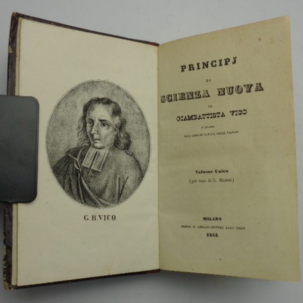 PRINCIPJ DI SCIENZA NUOVA d'intorno alla comune natura delle nazioni.