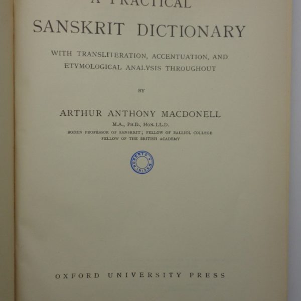 A Practical Sanskrit Dictionaryโฆ