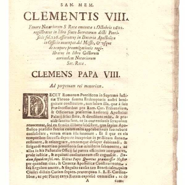 MOTUS PROPRIUS... FAVORE NOTARIORUM S. ROTAE …