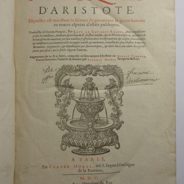 Aristotele: LES POLITIQUES - Platone: LA REPUBLIQUE