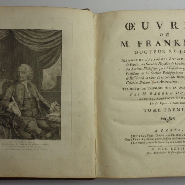 OEUVRES DE M. FRANKLIN, Docteur รจs loix...