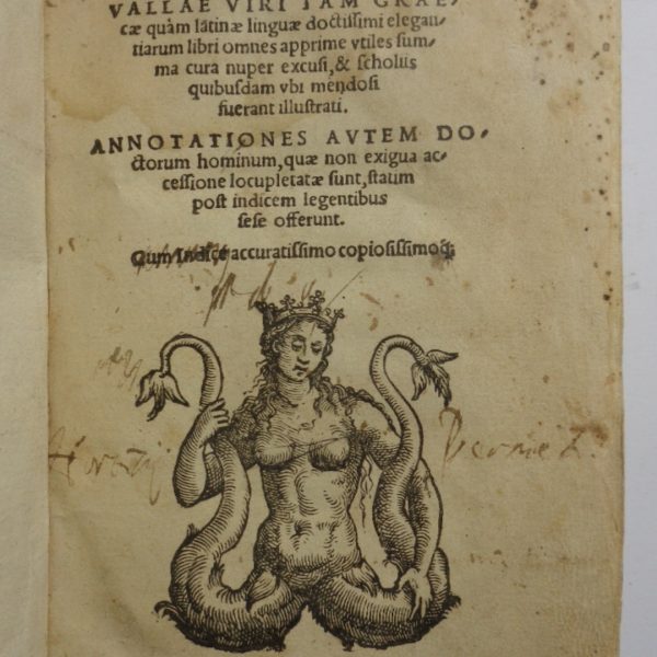 TAM GRECAE QUAM LATINAE LINGUAE ELEGANTIARUM LIBRI... Segue: IN ERRORES ANTONII RAUDIENSIS...