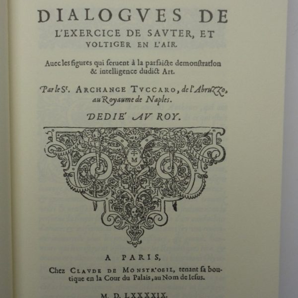 Trois dialogues de l'exercice de savter, et voltiger en l'airโฆ