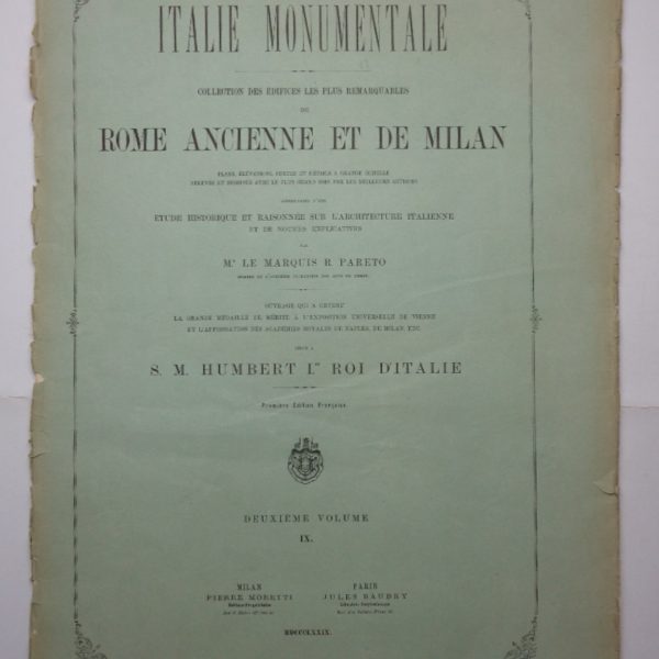 PALAIS MELZI ET TAVERNA (4 tavole). PALAIS PENSA ET TARSIS (5 tavole).