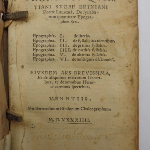 DE SYLLABARUM QUANTITATE EPOGRAPHIAE SEX.