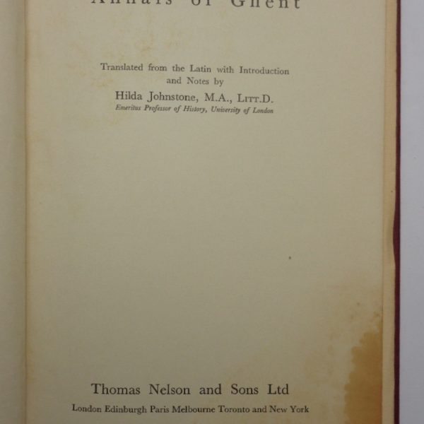 ANNALS OF GHENT. Annales Gandenses.