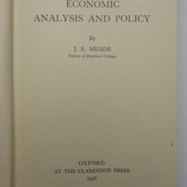 AN INTRODUCTION TO ECONOMIC ANALYSIS AND POLICY.