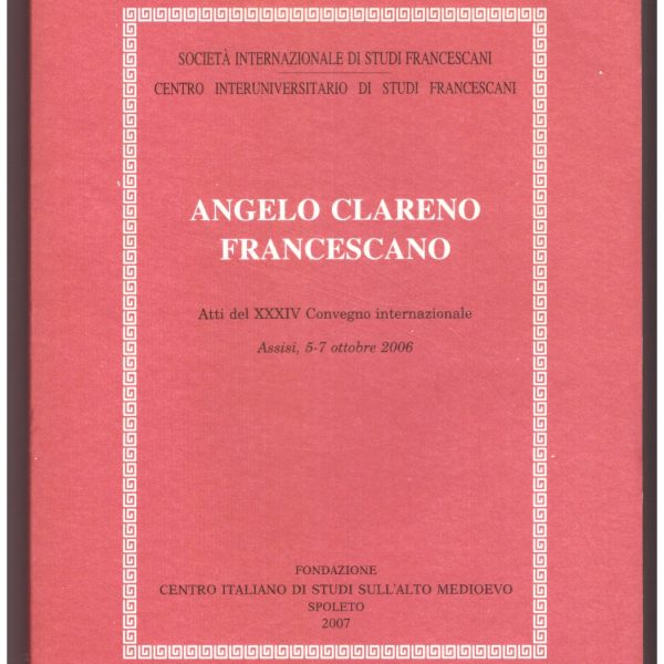 ANGELO CLARENO FRANCESCANO.