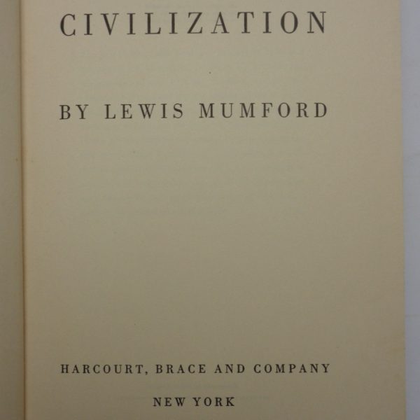 TECHNICS AND CIVILISATION.