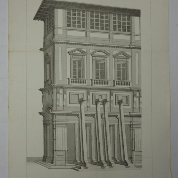 RESTAURO DEGLI UFFIZI A FIRENZE (1855).