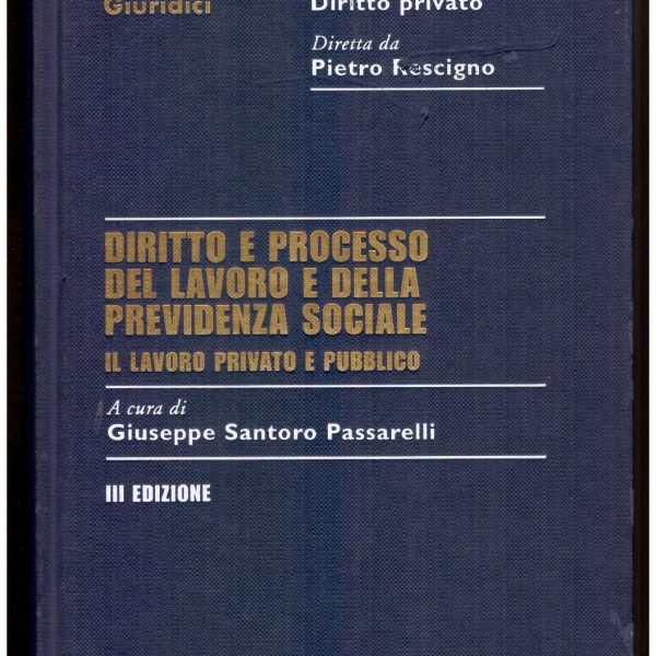 DIRITTO E PROCESSO DEL LAVORO E DELLA PREVIDENZA SOCIALE. Il lavoro privato e pubblico.